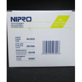 NIP111 Aguja hipodérmica 20×32 c/100
